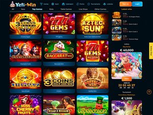 Yeti-Win Casino software screenshot