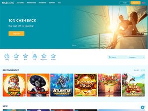 Yolo Casino website screenshot