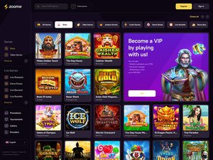 Zoome Casino software screenshot